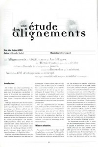 Une étude des alignements Image 1